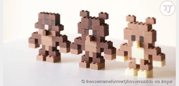 Un artiste japonais créé des Lego en chocolat !