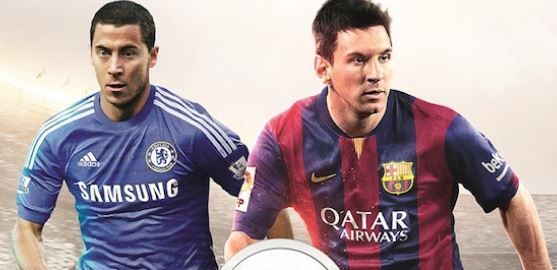 FIFA 15 : Eden Hazard avec Lionel Messi sur la jaquette française