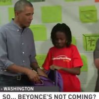 Une jeune fille déçue de la visite de Barack Obama au lieu de Beyoncé ? - en vidéo