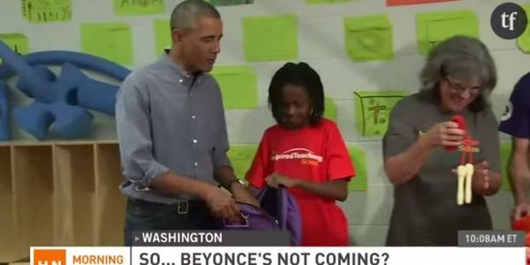 Une jeune fille déçue de la visite de Barack Obama au lieu de Beyoncé ? - en vidéo