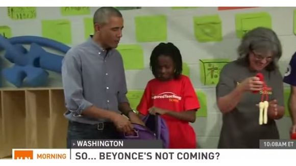 Une jeune fille déçue de la visite de Barack Obama au lieu de Beyoncé ? - en vidéo