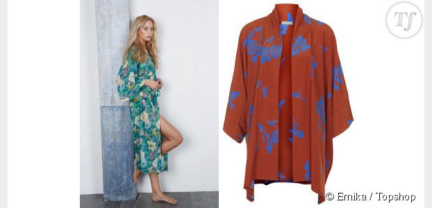 Kimono : 5 modèles fleuris, en soie ou à franges à shopper sur Internet