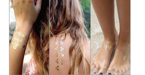 Skin jewels : où trouver des tatouages éphémères dorés ou argentés ?