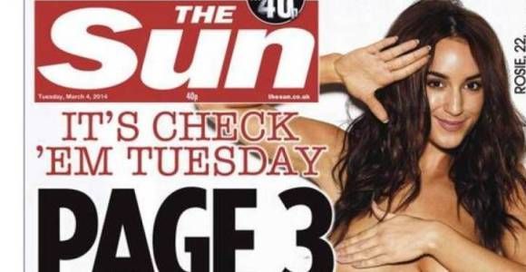 Les seins nus en Page 3 du "Sun", c'est (enfin) fini