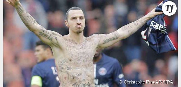 Zlatan Ibrahimovic : des faux tatouages pour la bonne cause 