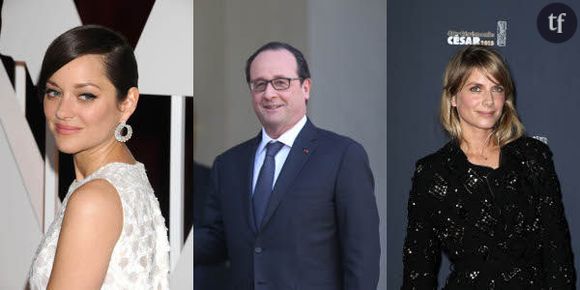 François Hollande : un voyage en compagnie de Marion Cotillard et Mélanie Laurent