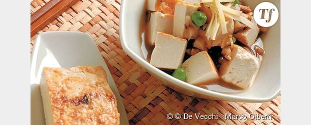 Légumes revenus dans du tofu