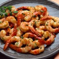 Gambas au citron vert et au piment