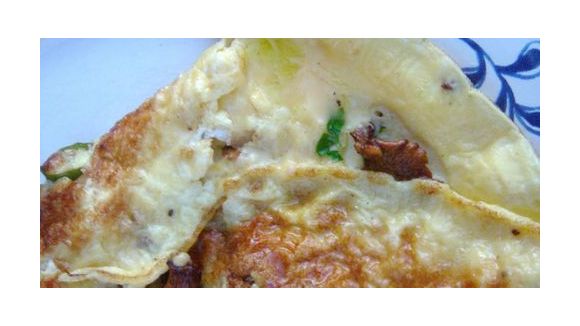 Belle omelette aux girolles