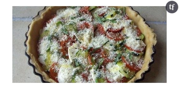 Recette concours : Tarte tomates/courgette