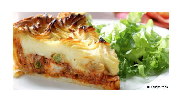 Quiche aux poireaux et aux magrets de canard