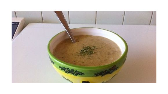 Velouté de lentilles au chèvre