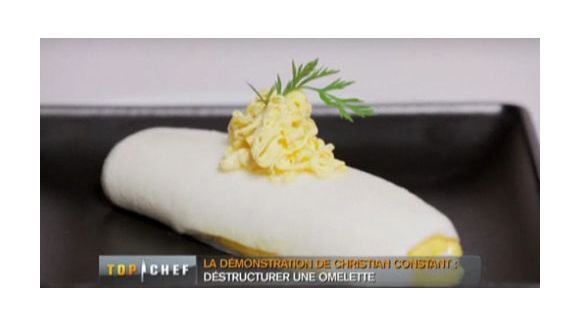 Top Chef 2012 : L'omelette déstructurée blanche à l'extérieur jaune à l'intérieur de Christian Constant
