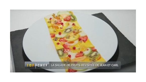 Recette Top Chef 2012 : Le  carpaccio de salade de fruits de Jean Imbert
