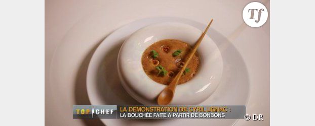 Top Chef 2013 - Recette Cyril Lignac : bouchée sucrée au bonbon