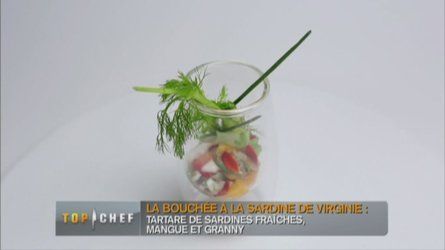 M6 - Top Chef 2013 : recette du Tartare de sardine à la mangue