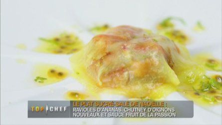 Recette Top Chef 2013 : Ravioles d'ananas aux fruits de la passion