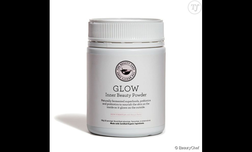 La poudre fermentée  Glow Inner Beauty Powder  de la marque beauty Chef