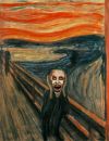 Le Joker version "Le cri" de Munch