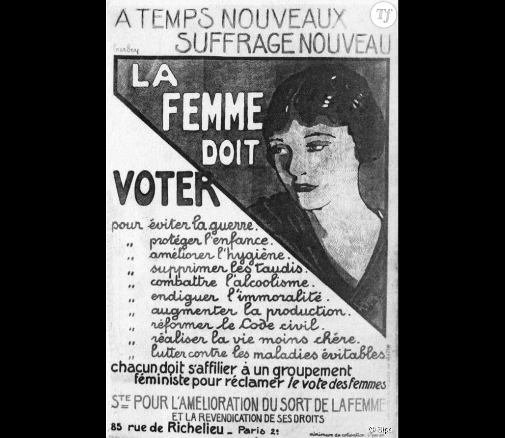 Le combat pour le droit de vote des femmes dans les années 1920.