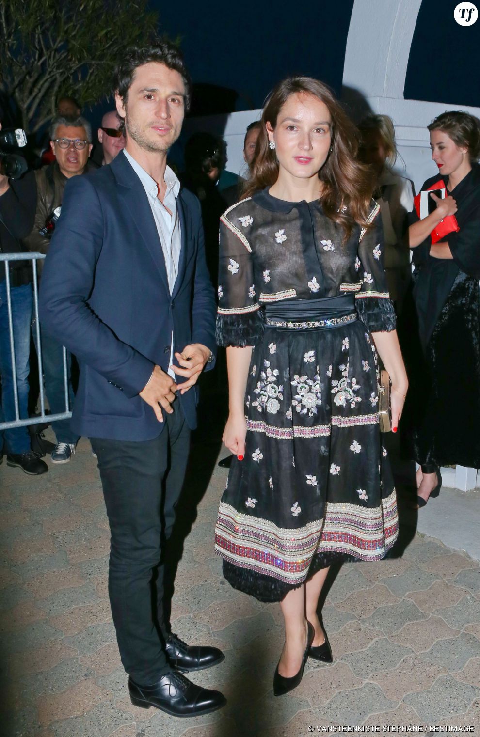  Jérémie Elkaïm et Anaïs Demoustier à la soirée Chanel Vanity Fair pendant le festival de Cannes. Le 20 mai 2015. 
