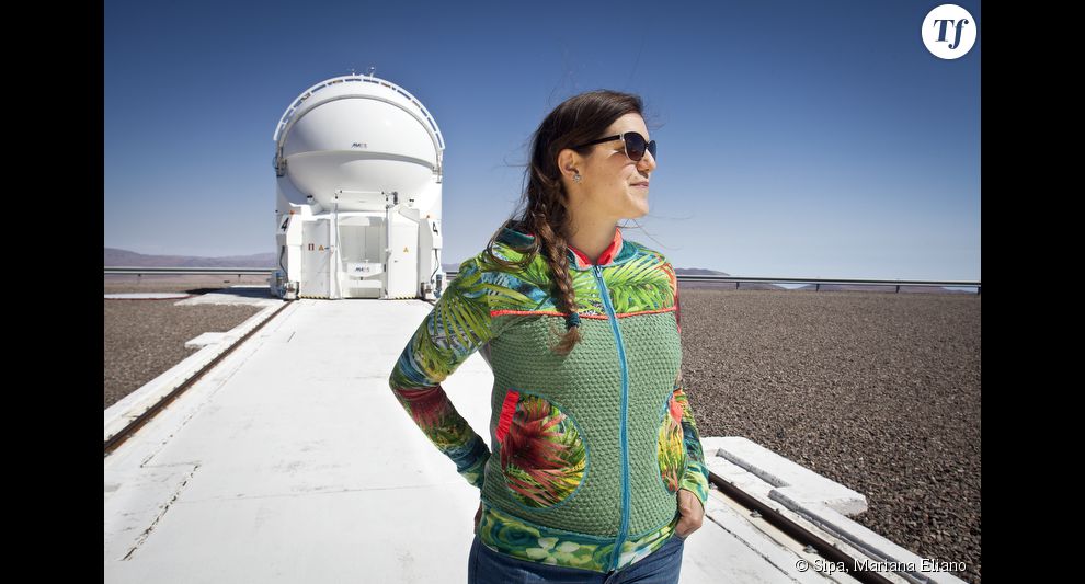 L&#039;astronome croate Koralija Muzic devant l&#039;observatoire du Chili