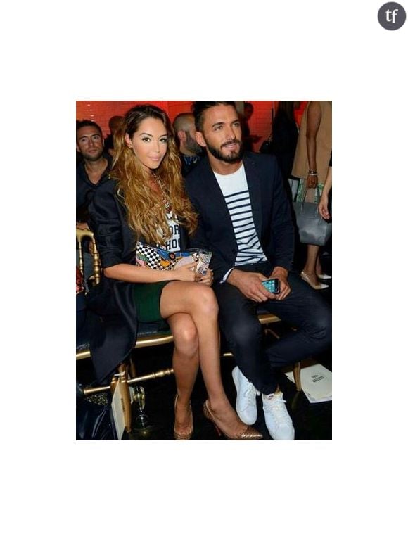 Nabilla et Thomas, le 10 juillet 2014, lors de la fashion week.