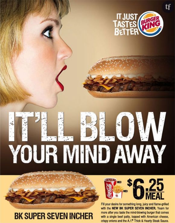 Campagne d'affichage pour la chaîne Burger King.