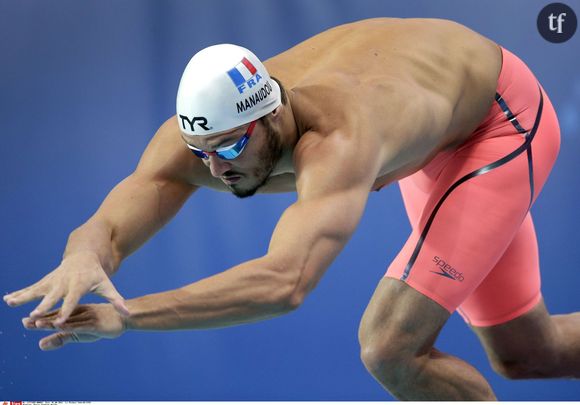 Le nageur français Florent Manaudou aux championnats du monde de natation de Kazan (Russie)