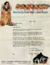 Lettre de rejet du studio Disney datant de 1938