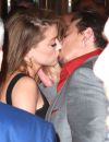 Très amoureux, Johnny Depp et Amber Heard se sont même permis un bisou devant les photographes.