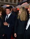  Manuel Valls et sa femme Anne Gravoin avec Arielle Dombasle et son mari Bernard-Henri Lévy - People assistent à l'opéra en plein air 'La Traviata' (une production de Benjamin Patou, le PDG de Moma Group) dans la cour d'honneur de l'hôtel des Invalides à Paris le 8 septembre 2015.  