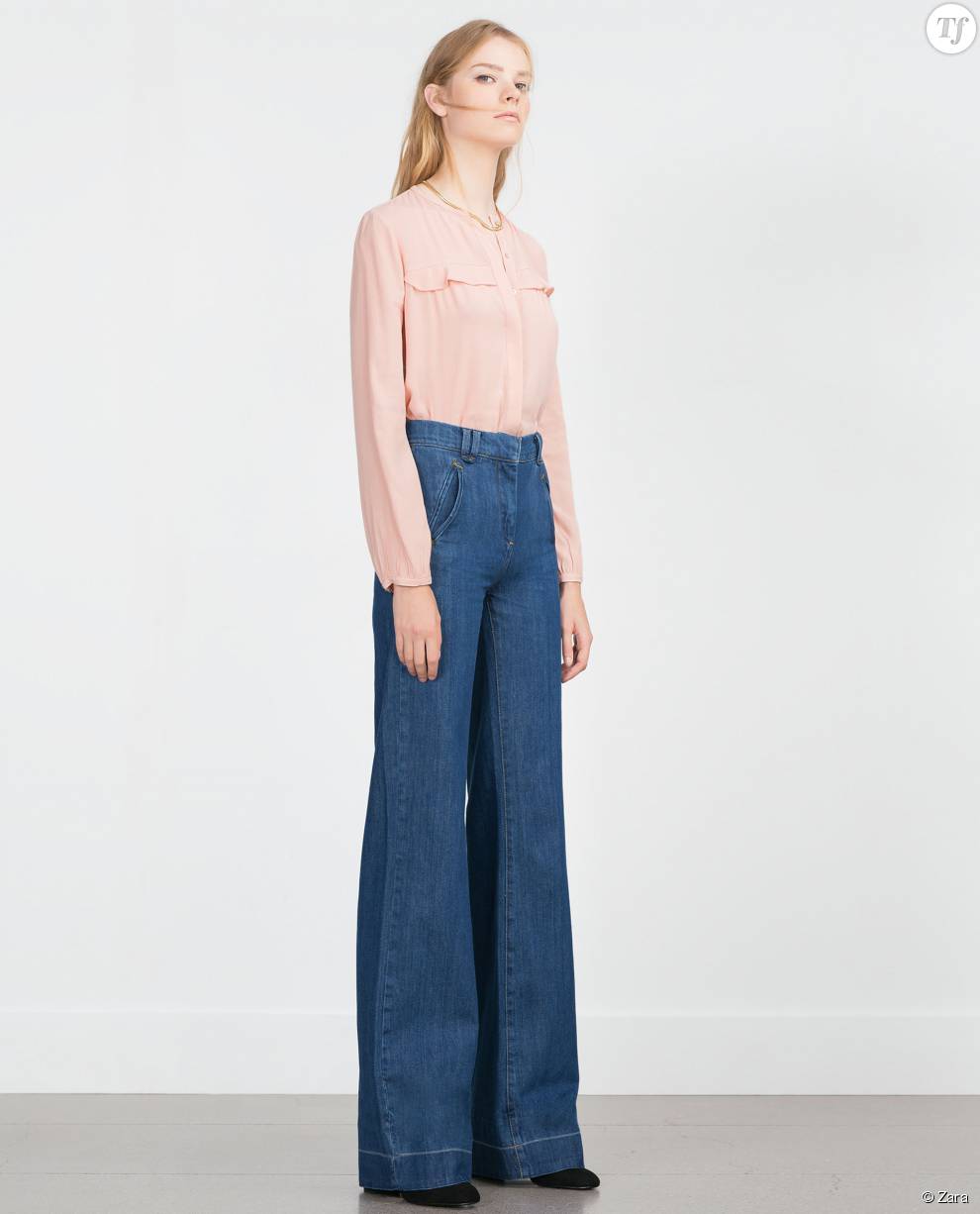 Patte d&#039;eph en jean,  Zara 49.95 euros 