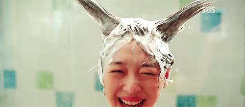 La douche du matin La douche du matin