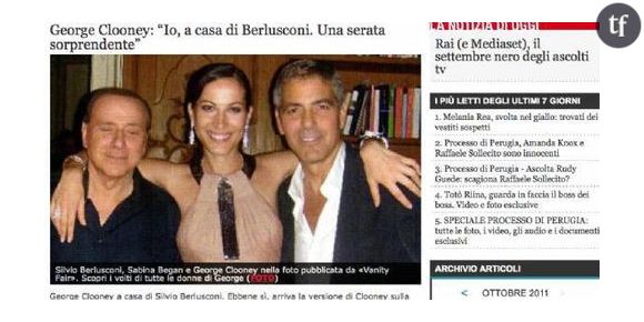 Rubygate : la photo choc de Georges Clooney