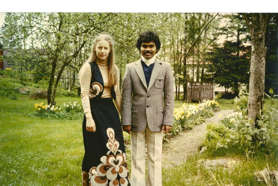Pradyumna et Charlotte dans les années 70
