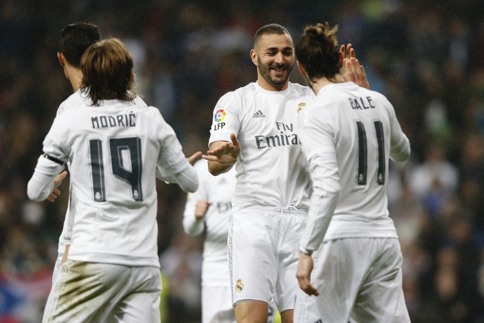 Karim Benzema et ses coéquipiers du Real Madrid