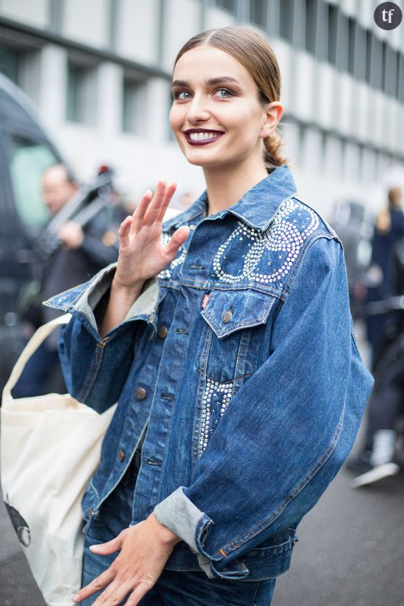 La veste en jean oversize