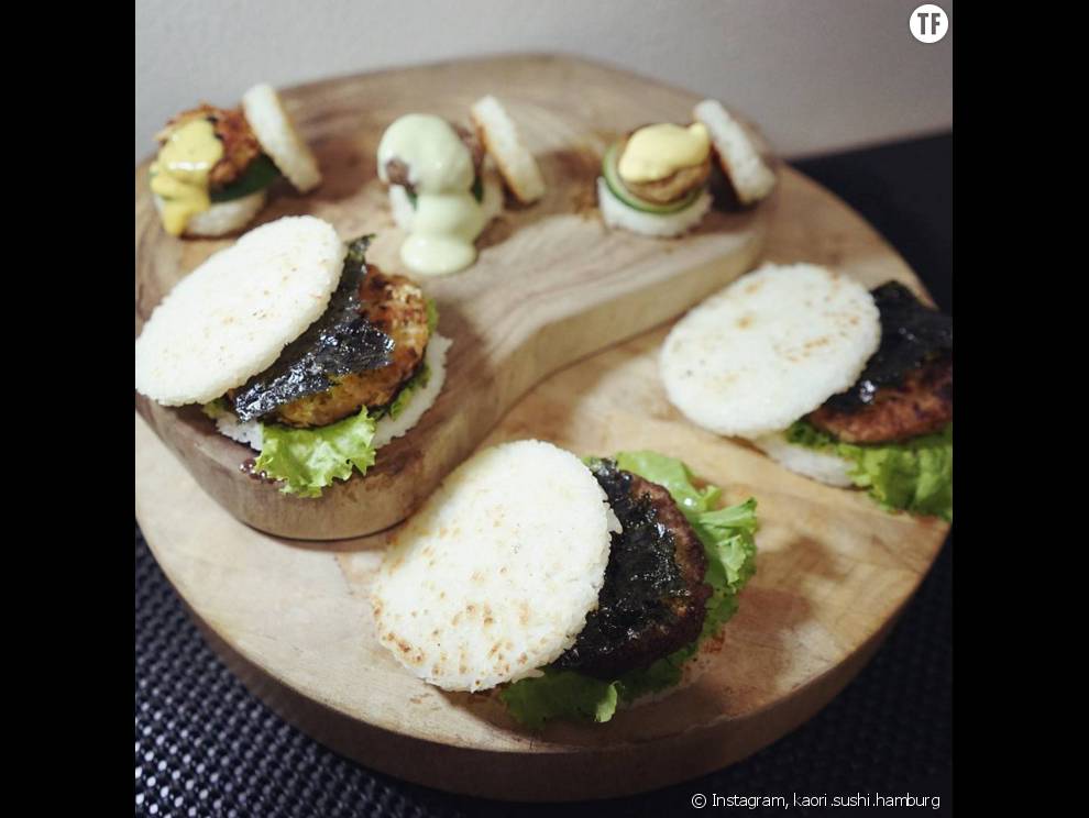 De mignons mini sushi burger qui font très envie.