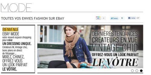 Mode.ebay.fr : eBay lance son portail spécial mode