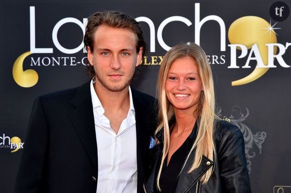 Lucas Pouille et sa compagne Clémence