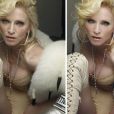 Madonna avant et après Photoshop