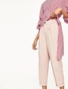  Pantalon 7/8 rose poudré Zara, 29,99€ 