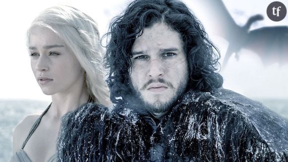 Game of Thrones saison 7 (Kit Harrington et Emilia Clarke)