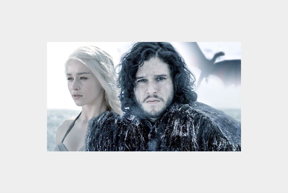 Game of Thrones saison 7 (Kit Harrington et Emilia Clarke)