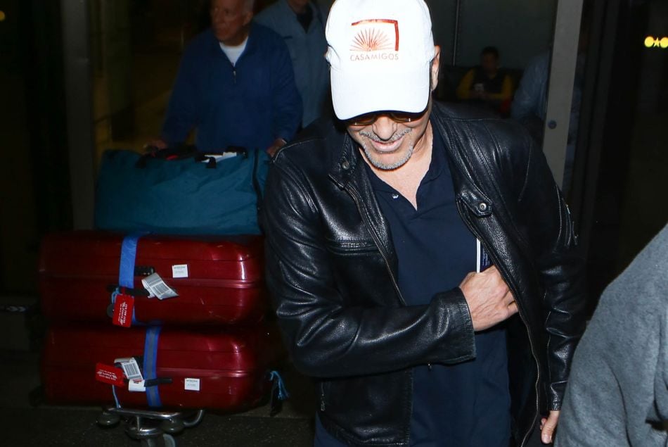 George Clooney à l'aéroport de Los Angeles le 22 mars 2017