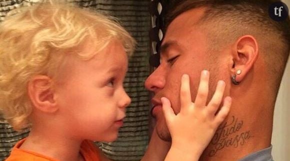 Neymar et son fils Davi Lucca