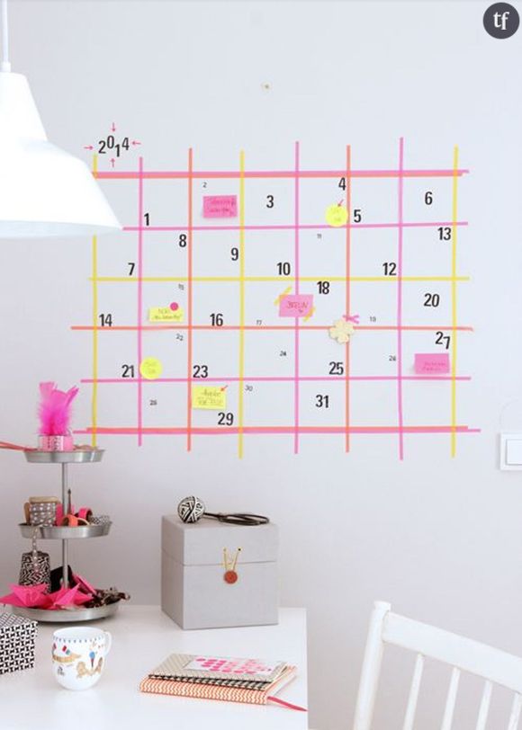 Masking tape calendrier