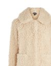  Manteau droit en sherling Topshop, 125€ 