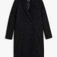  Manteau d'homme noir Monki, 80€ 